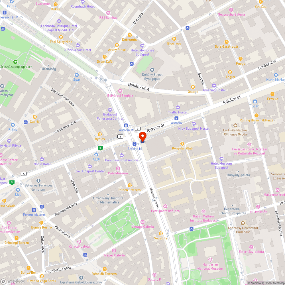 Nincs elég kerékpártámasz az Astorián bejelentés helye