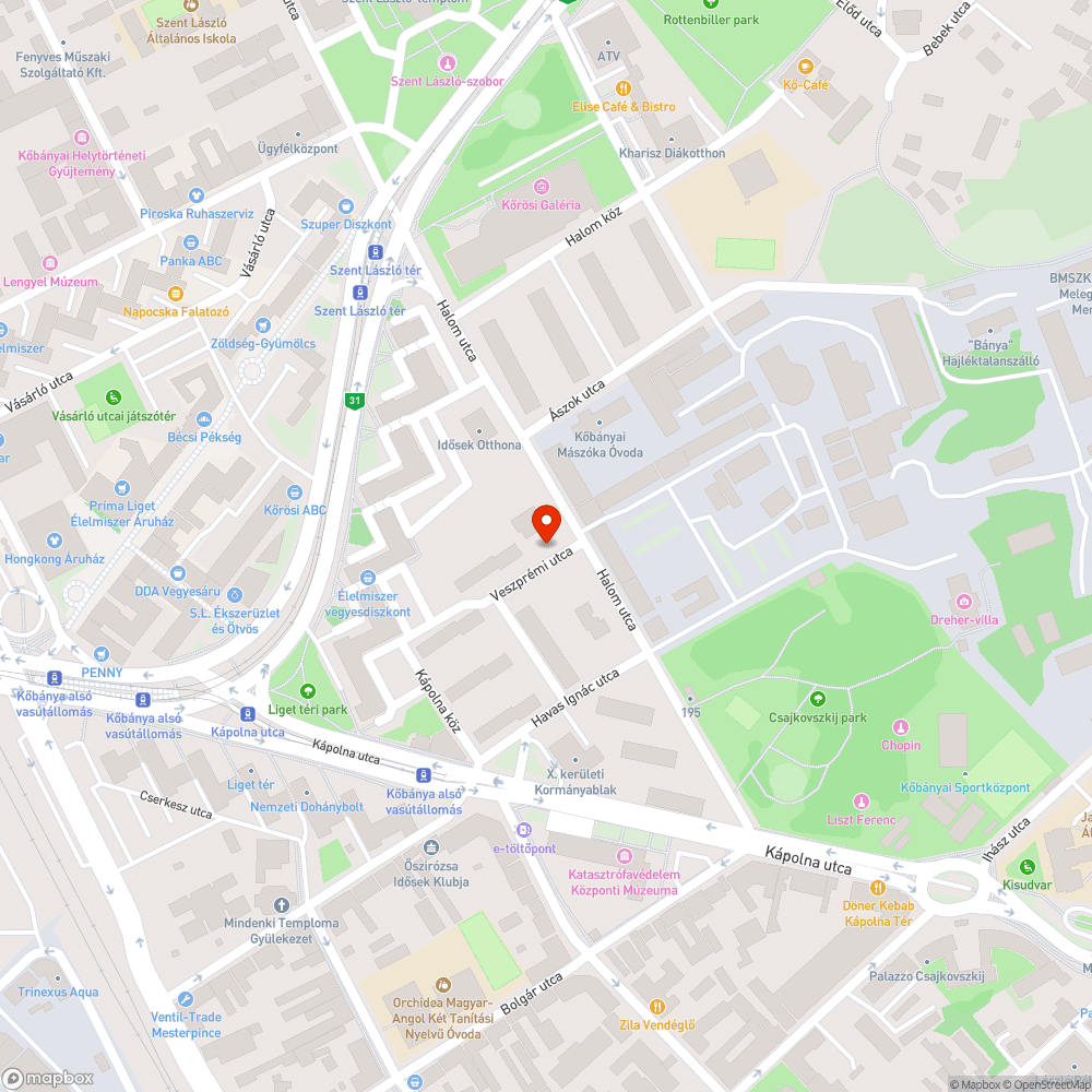 boka törő "járda" bejelentés helye