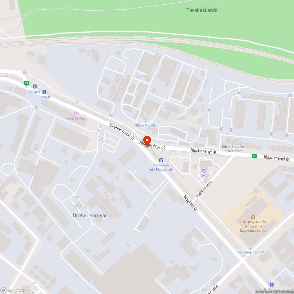 Villamosmegálló bejelentés helye