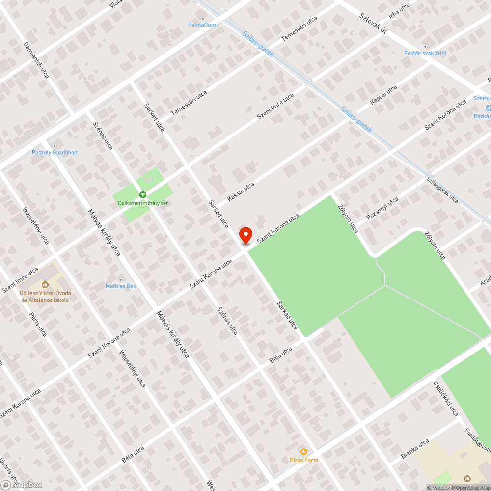 Sérült utcanévtábla bejelentés helye