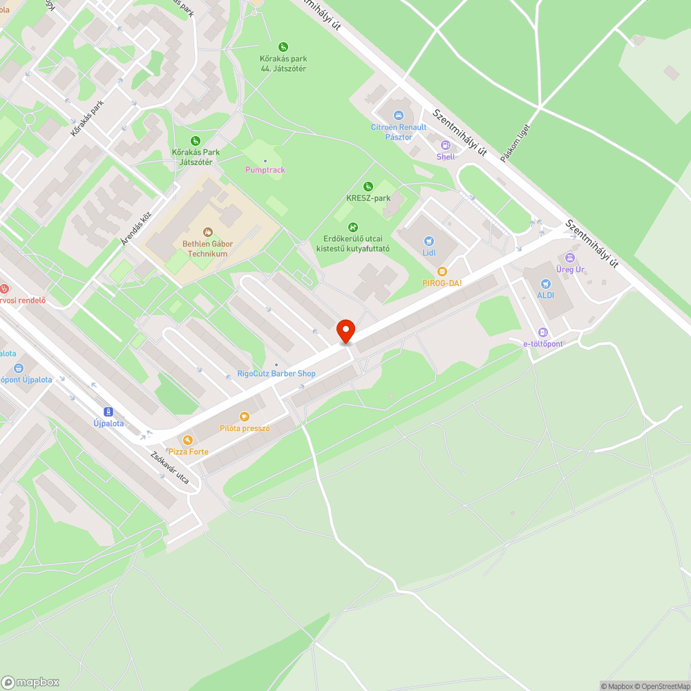 Halvány bejelentés helye