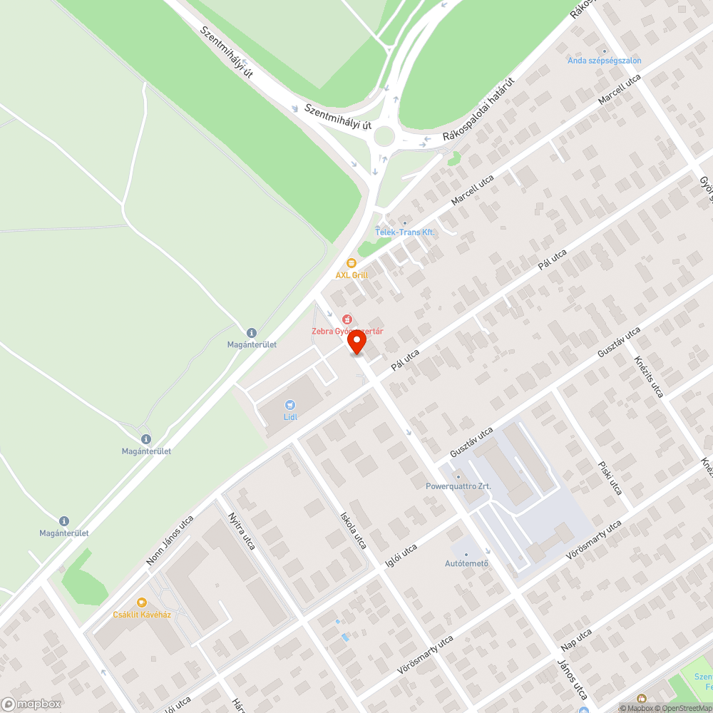 Buszmegálló előtt kátyú bejelentés helye