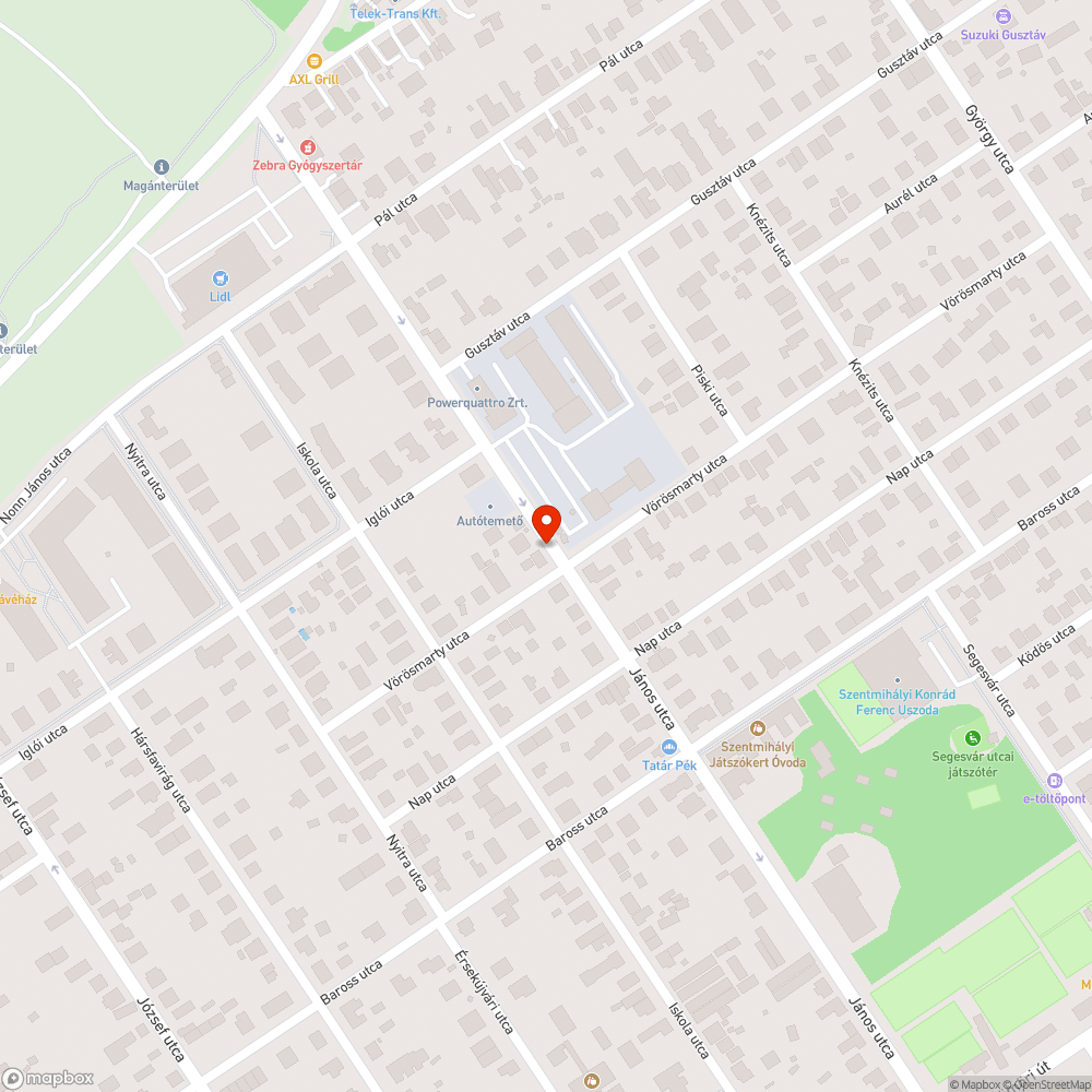 Buszmegálló után kátyú bejelentés helye