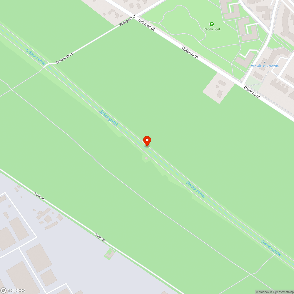 Szilas-patak parti fasor bejelentés helye