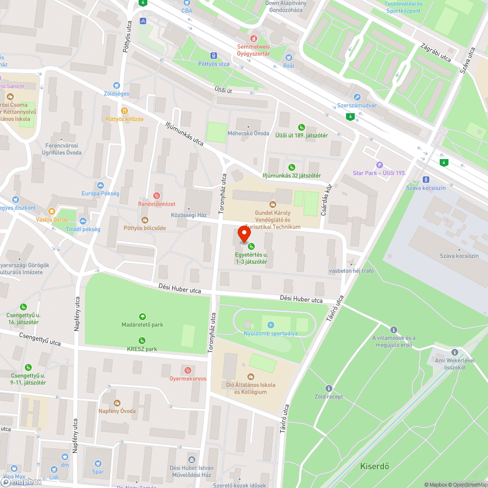 Otthagyott autó bejelentés helye