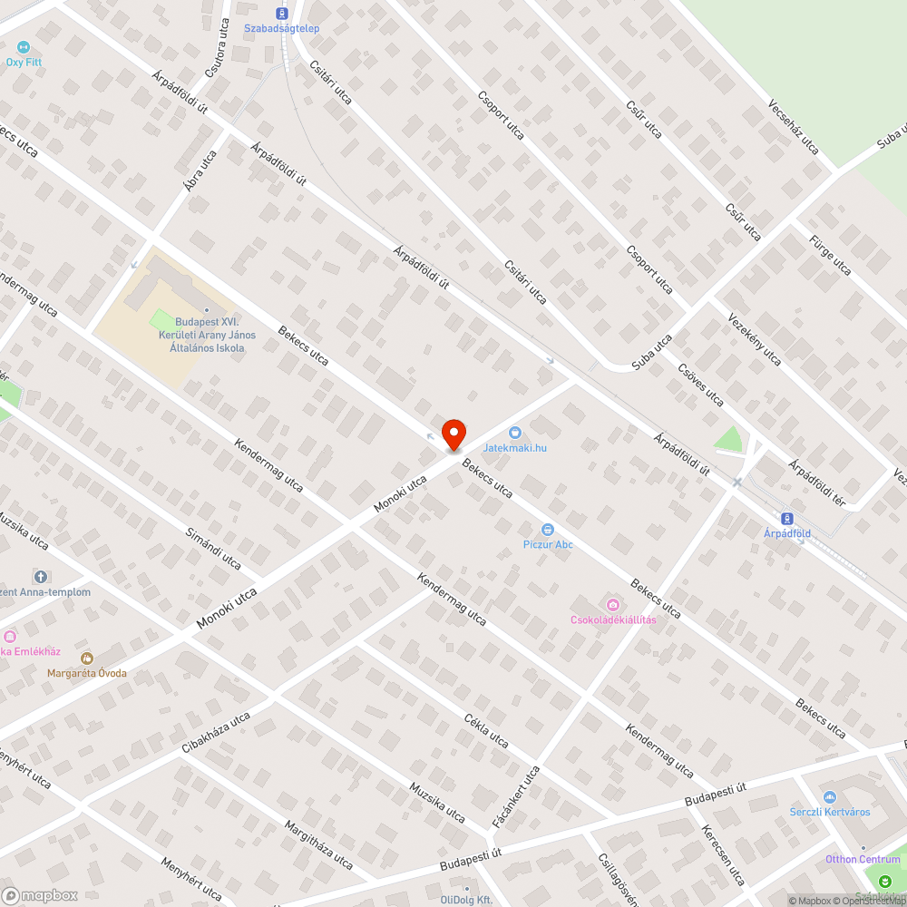 Csereérett burkolat bejelentés helye