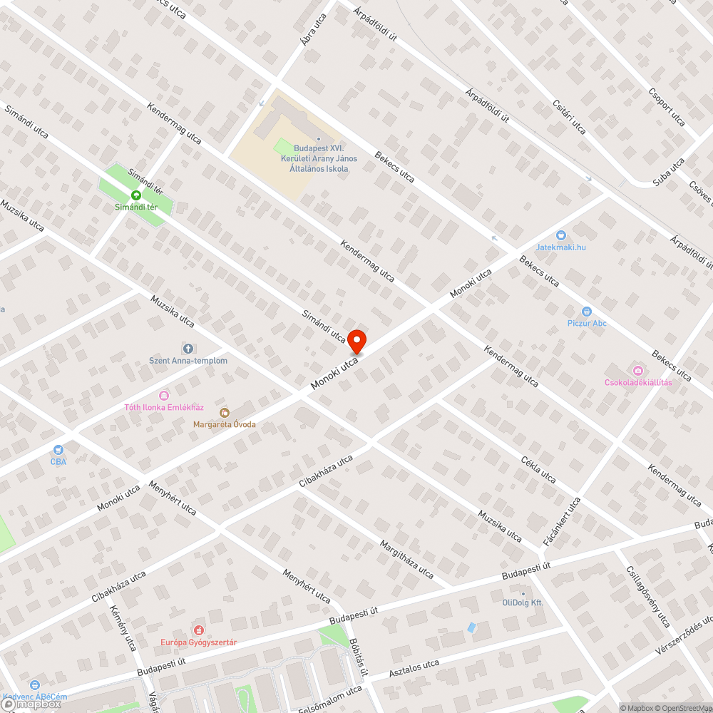 Megsüllyedt útburkolat bejelentés helye