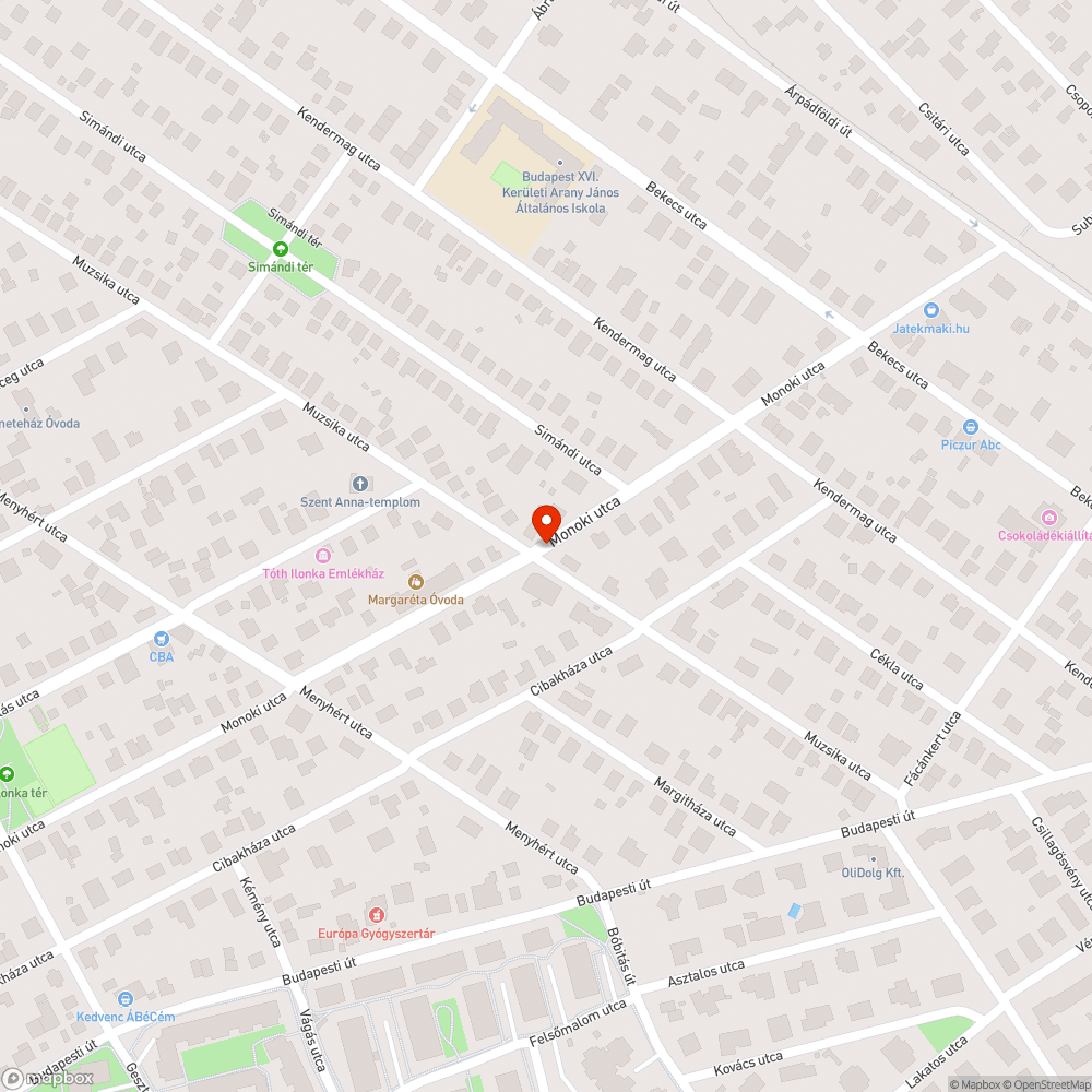 Járhatatlan úttest bejelentés helye