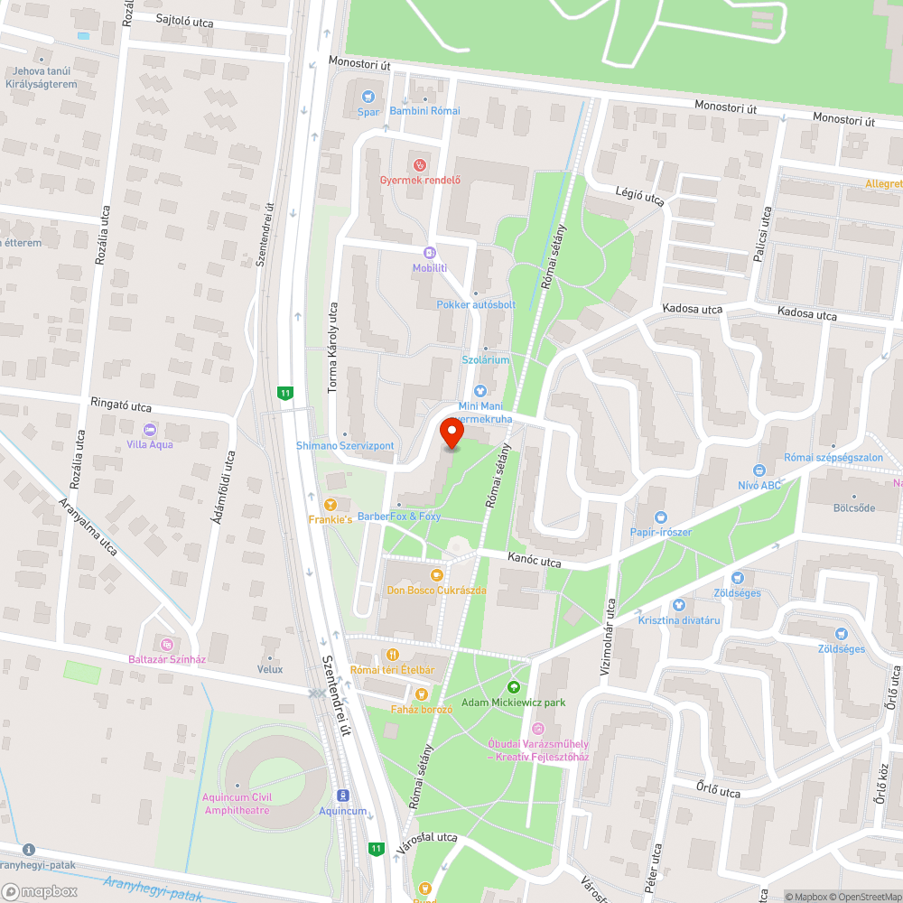 Kiszáradt fa bejelentés helye