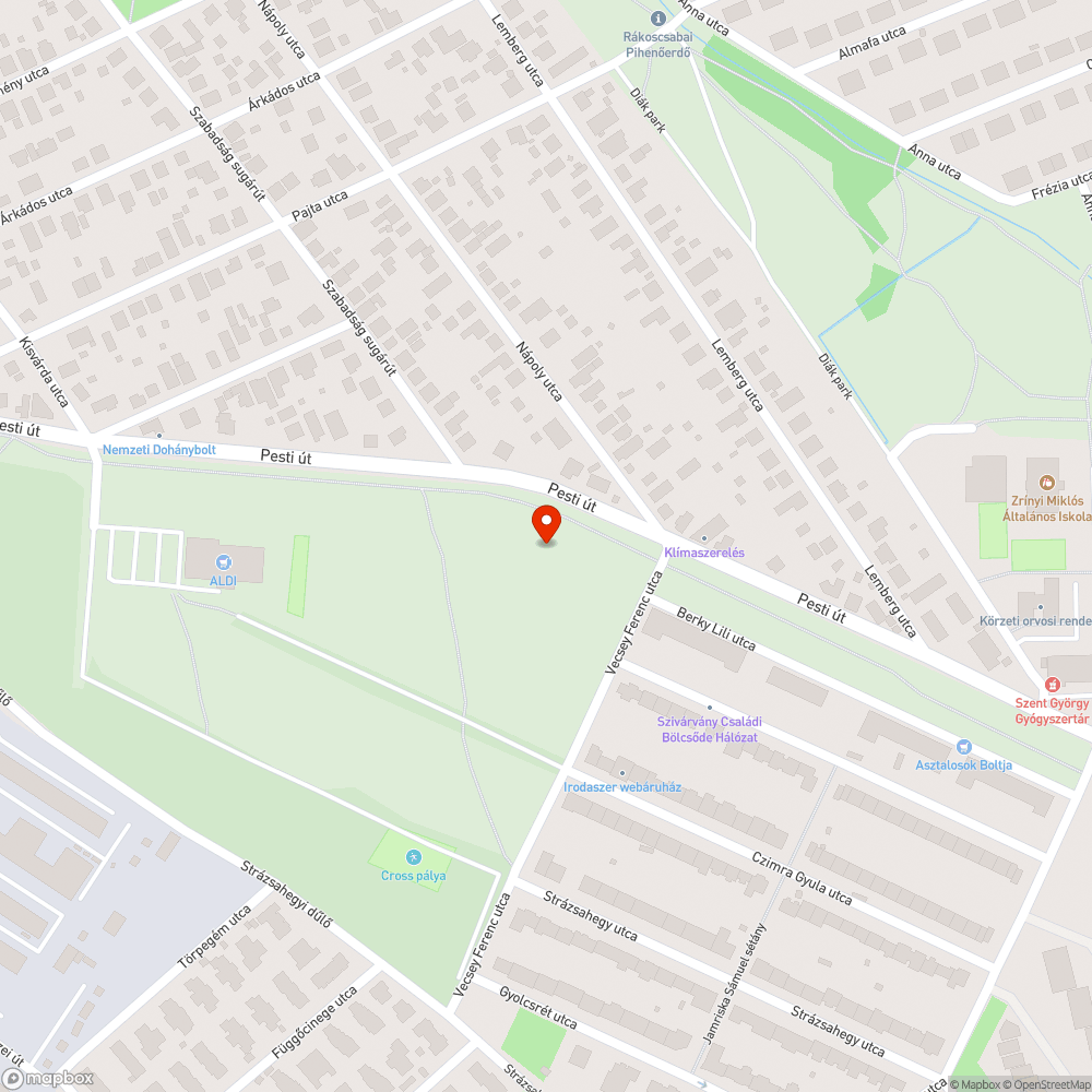 Szemét bejelentés helye