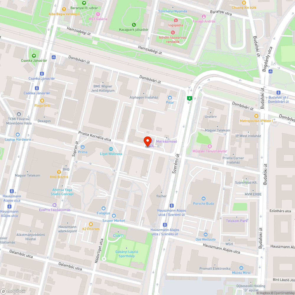 Óriáspocsolya a járdán a Prielle utcában bejelentés helye