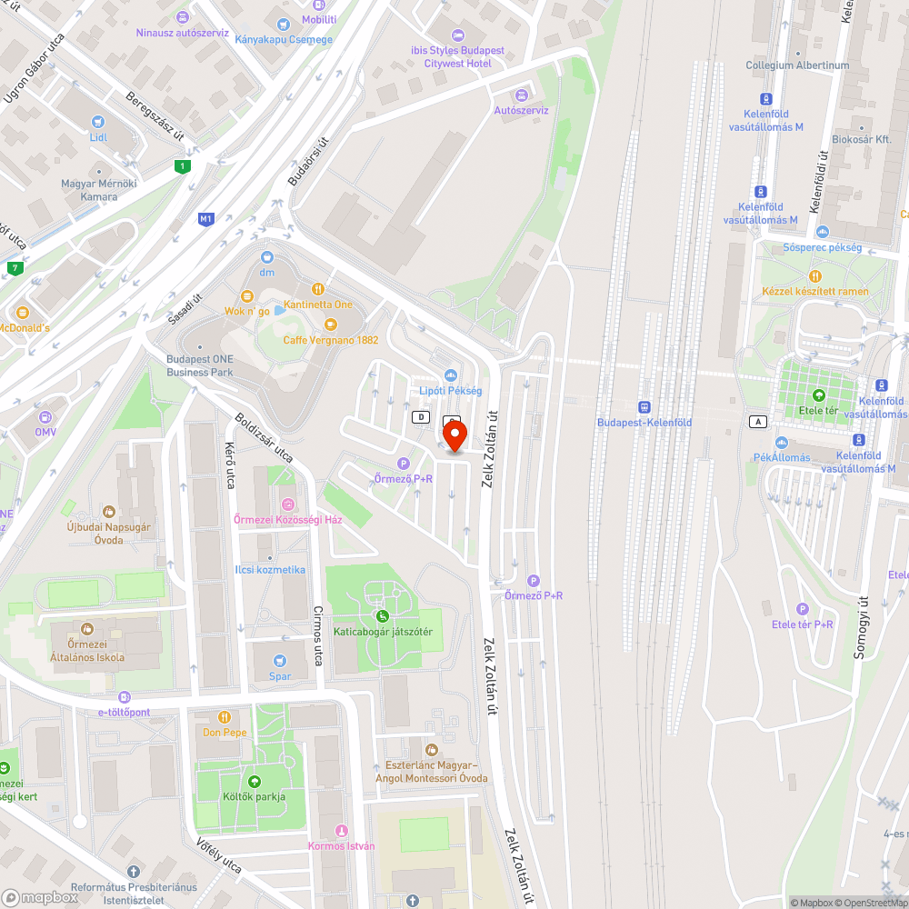 P+R nem működő sorompó bejelentés helye