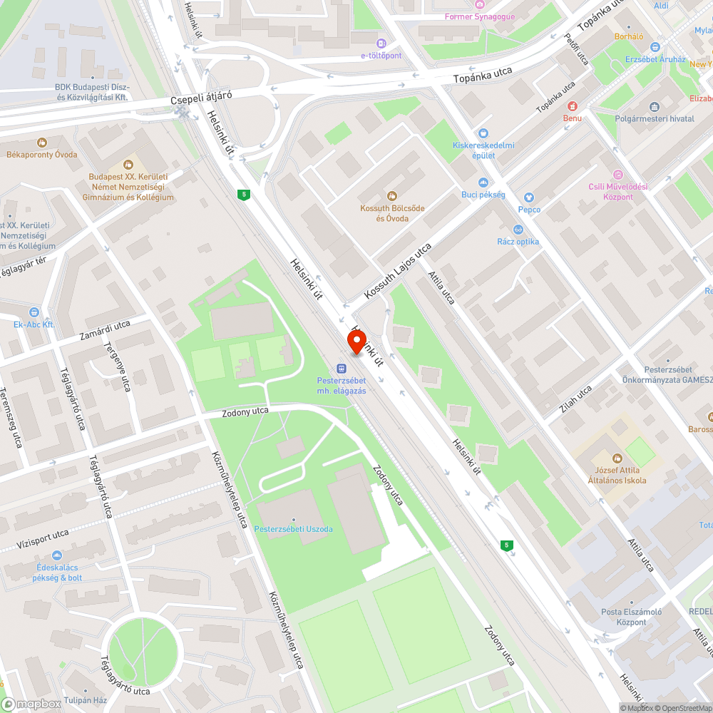 Elhanyagolt, gazos járda-szél bejelentés helye