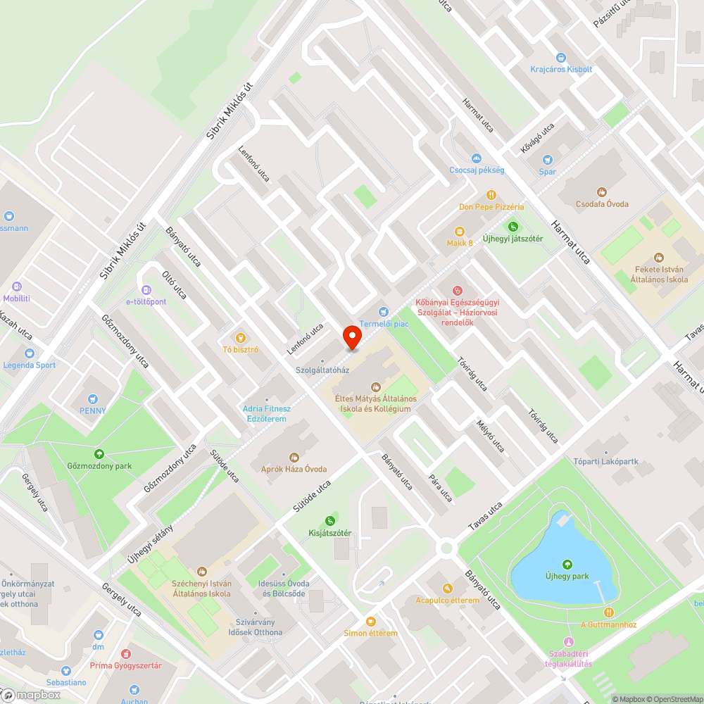 Felveri a gaz az Újhegyi sétányt bejelentés helye