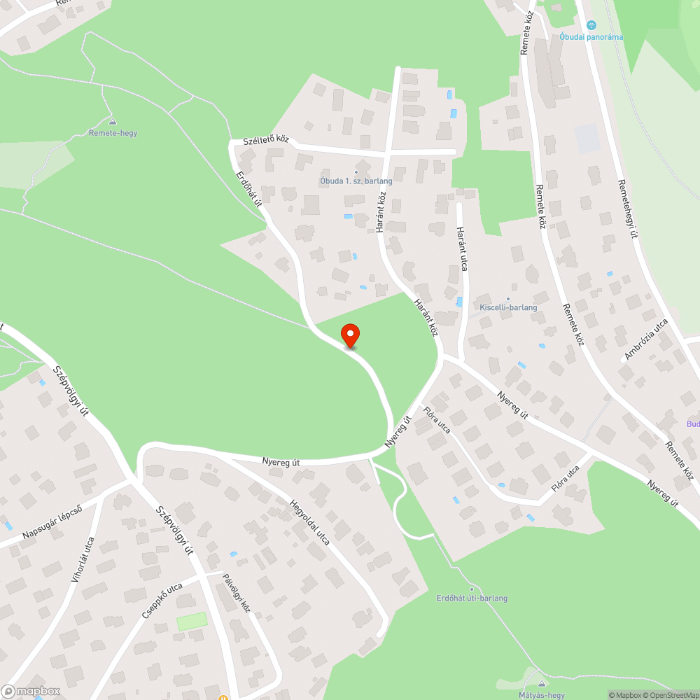 Kátyúzás után visszamaradt törmelék bejelentés helye