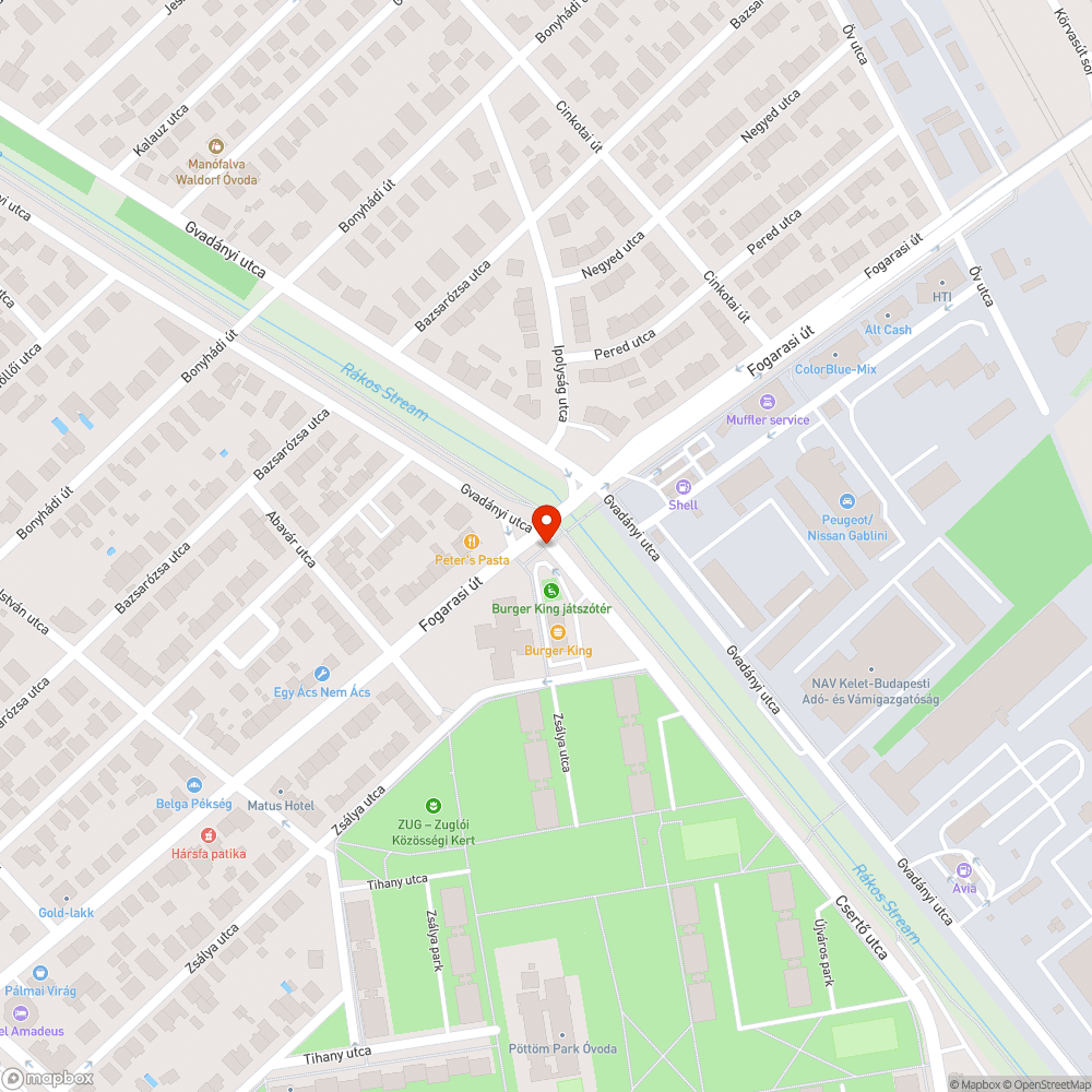 Gazos útkereszteződés bejelentés helye