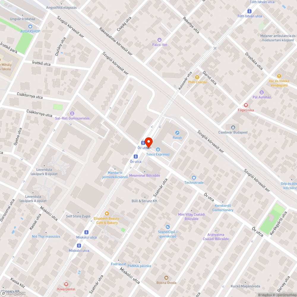 Üres tábla bejelentés helye