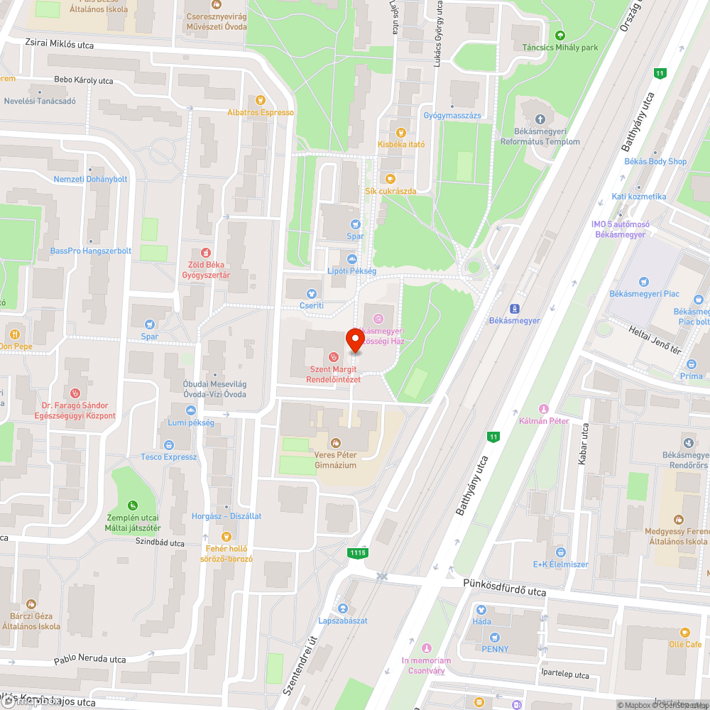 Csobánka téren pad szétesve bejelentés helye