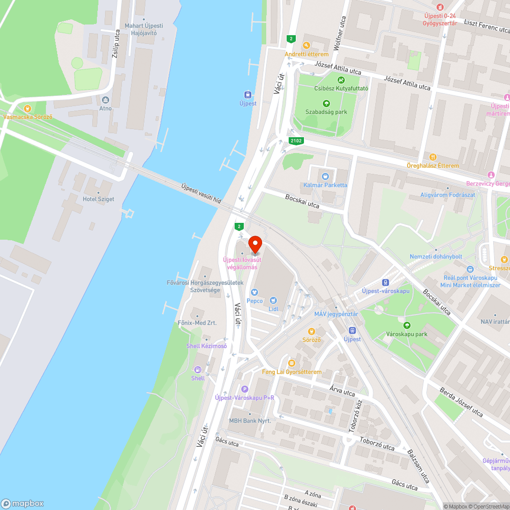 Konténer megtelt bejelentés helye