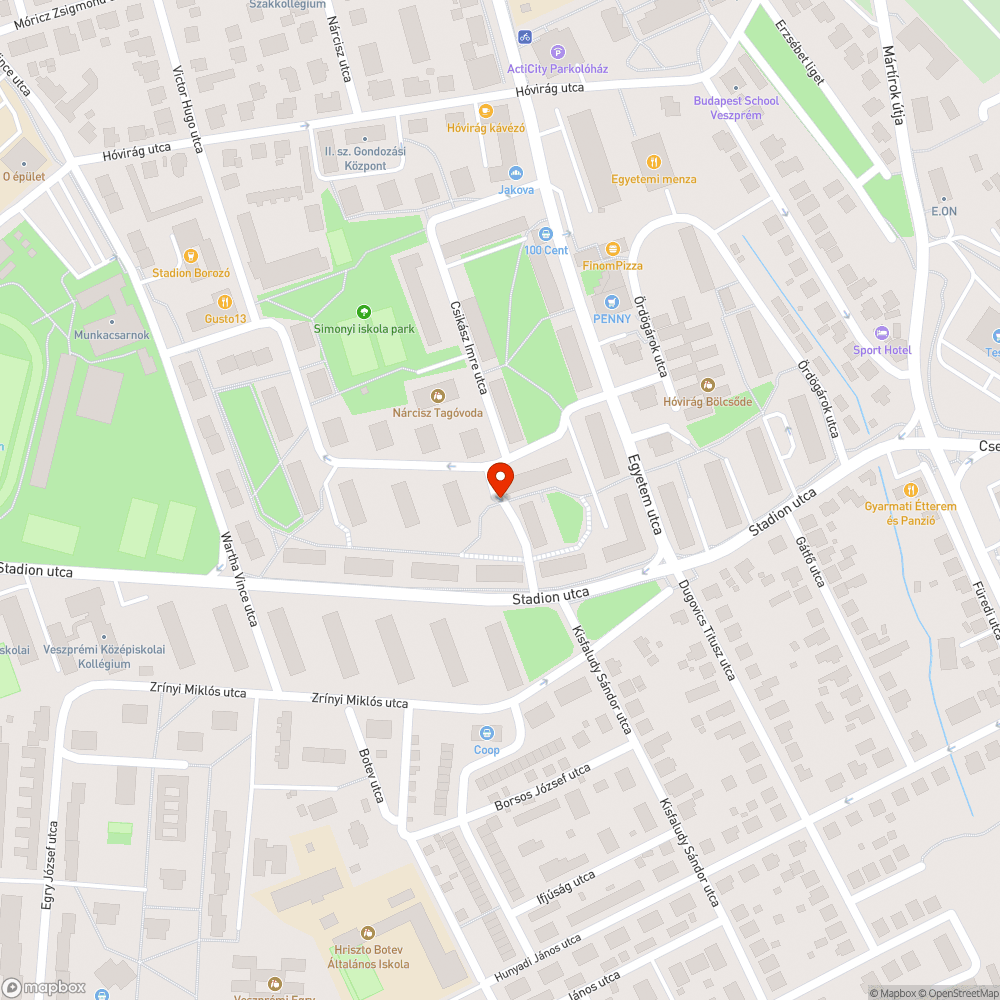 Parkban, kerékpárúton parkolás bejelentés helye