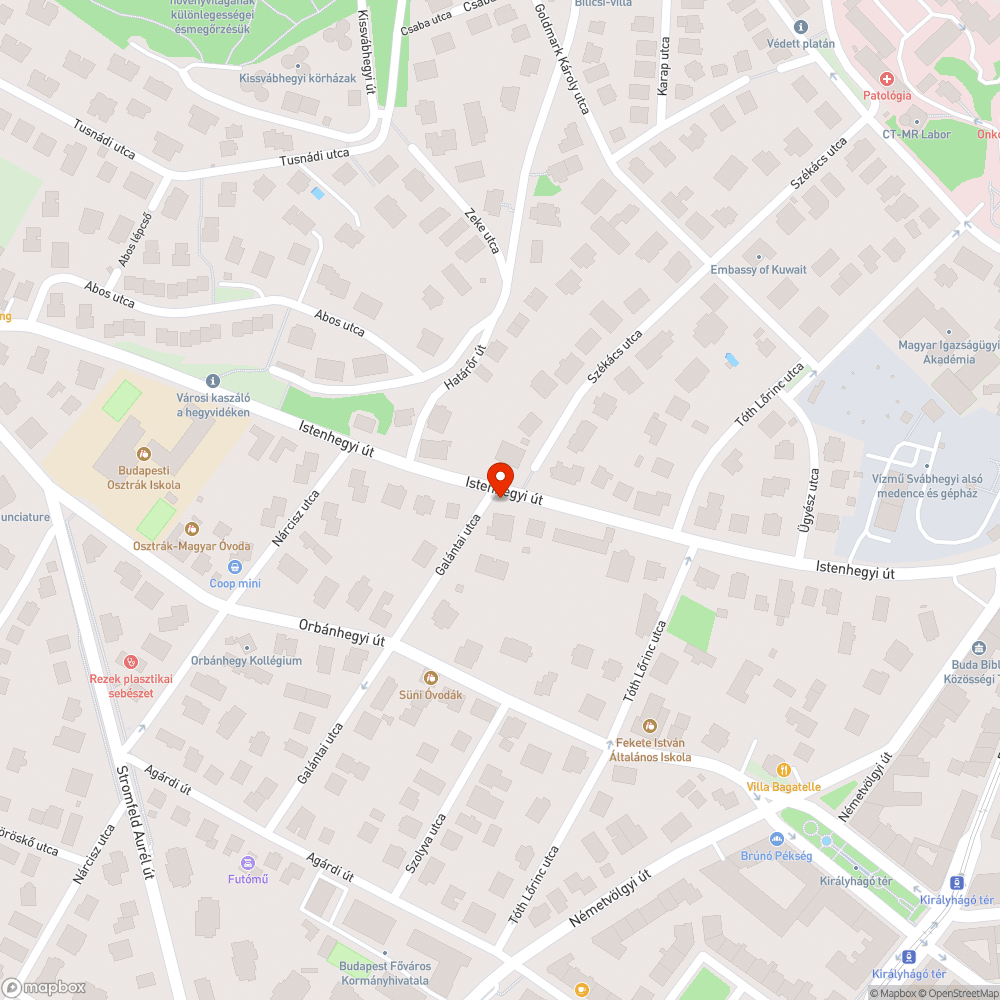 Gyalogátkelő elé parkolás bejelentés helye