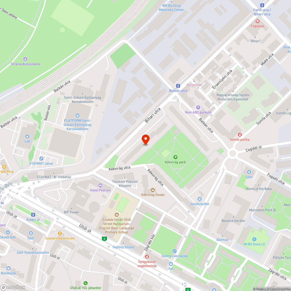 Szemét az út szélén bejelentés helye