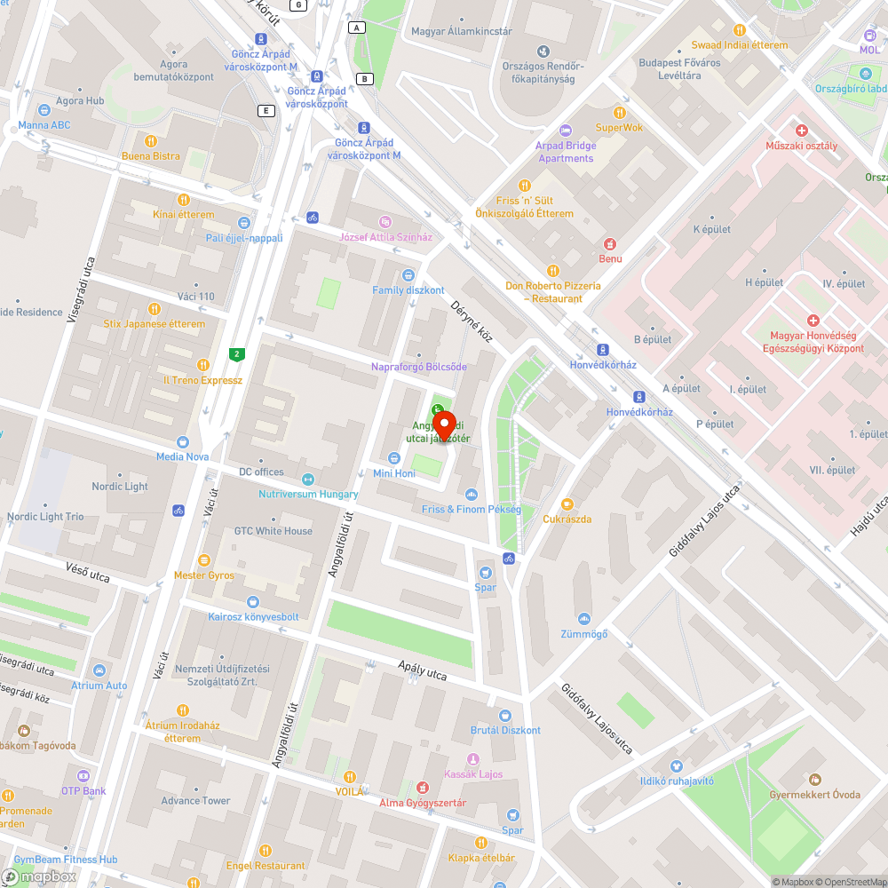 Közterületi hulladék bejelentés helye