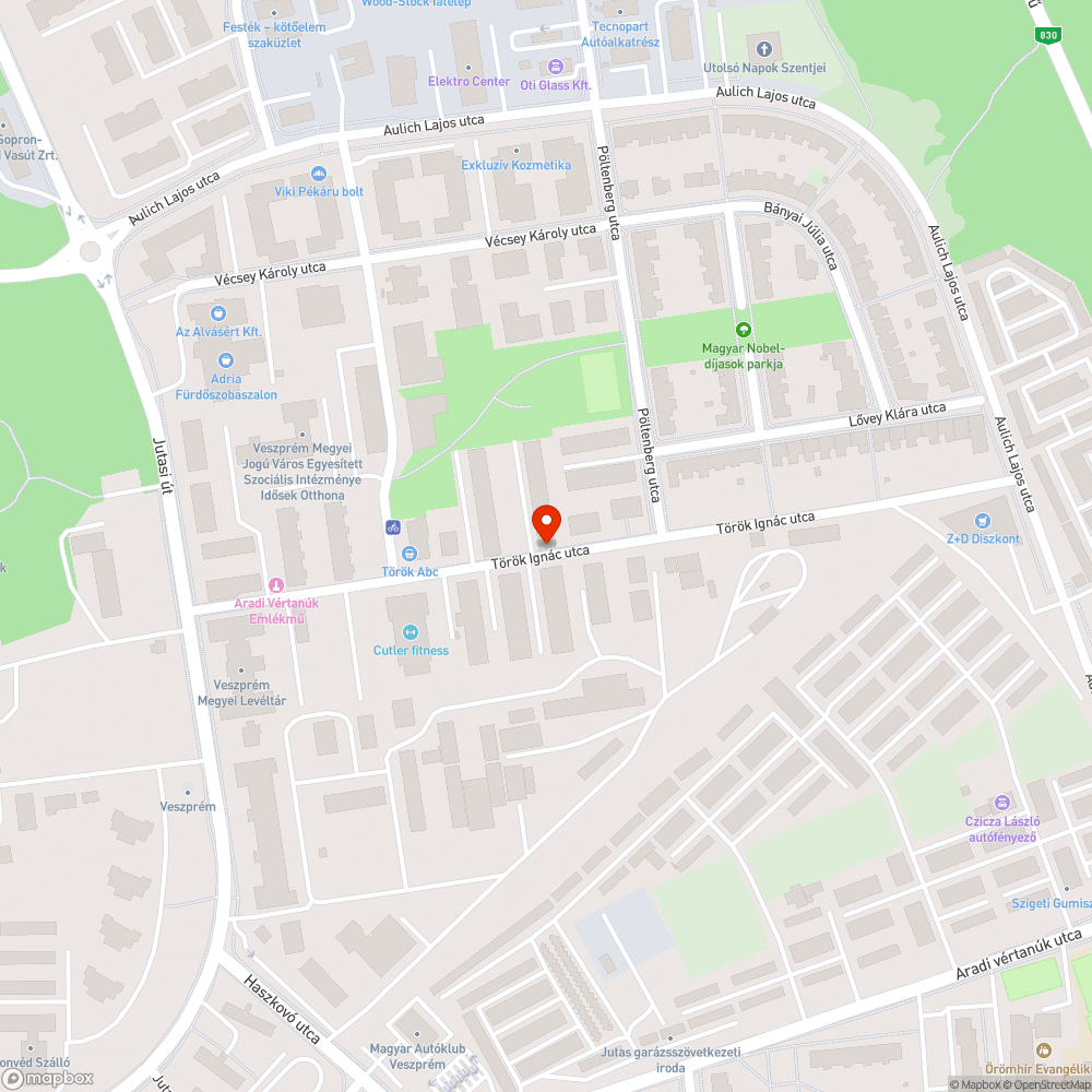 Kátyú a járdán bejelentés helye