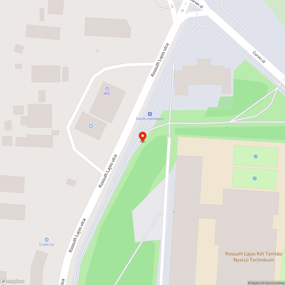 Földmunkákkal kapcsolatos észrevételek Kossuth Lajos utca bejelentés helye