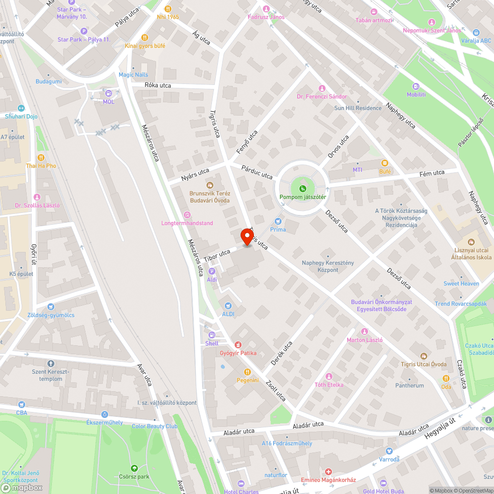 Balesetveszélyes lépcső bejelentés helye