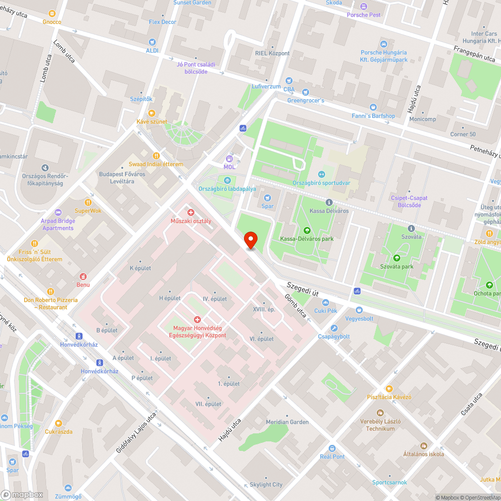 Kidöntött elválasztókorlát bejelentés helye