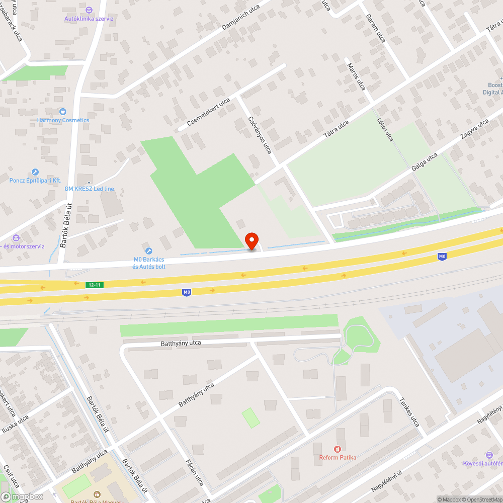 Árokba dobott szemétkupac bejelentés helye