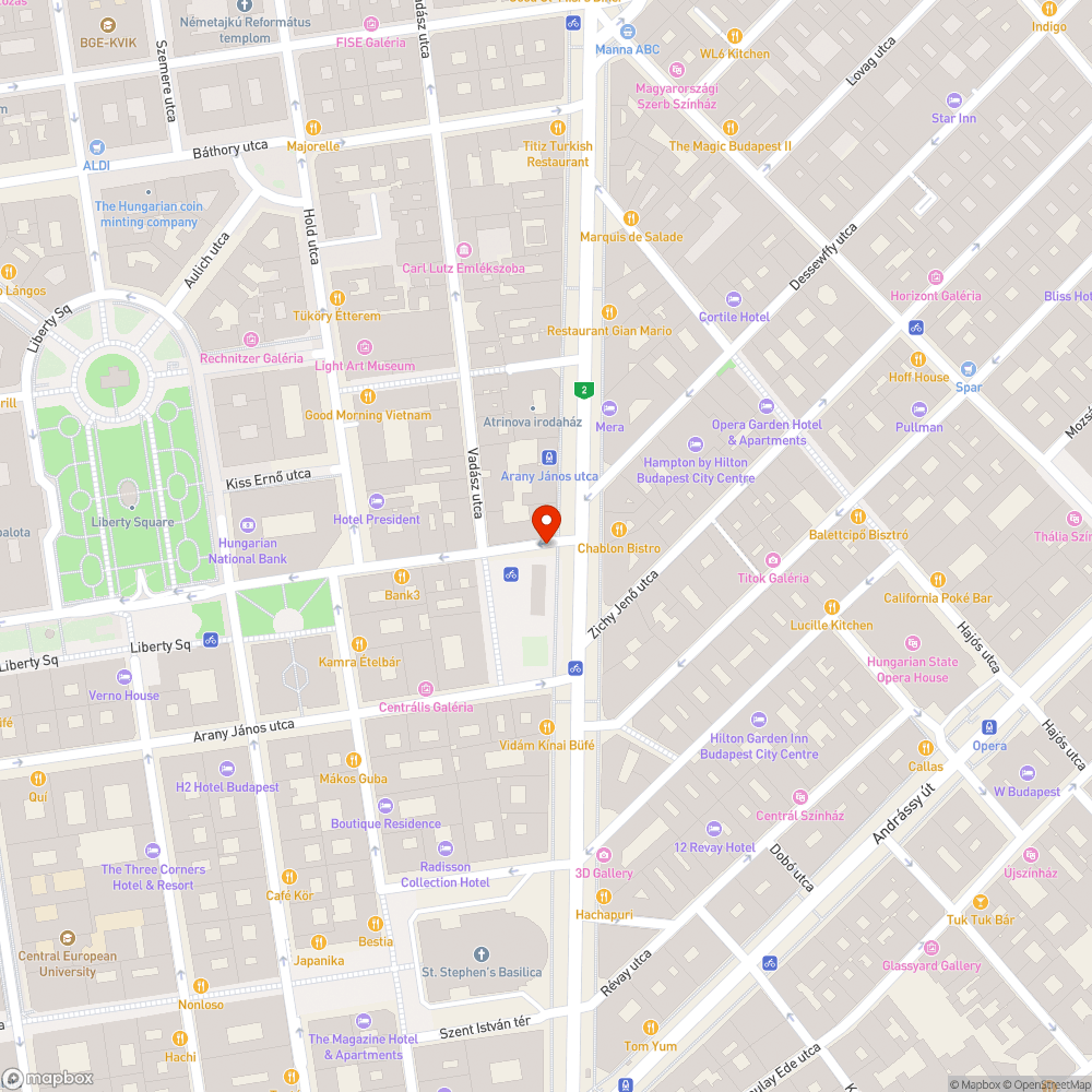 Nyolcadik utas bejelentés helye