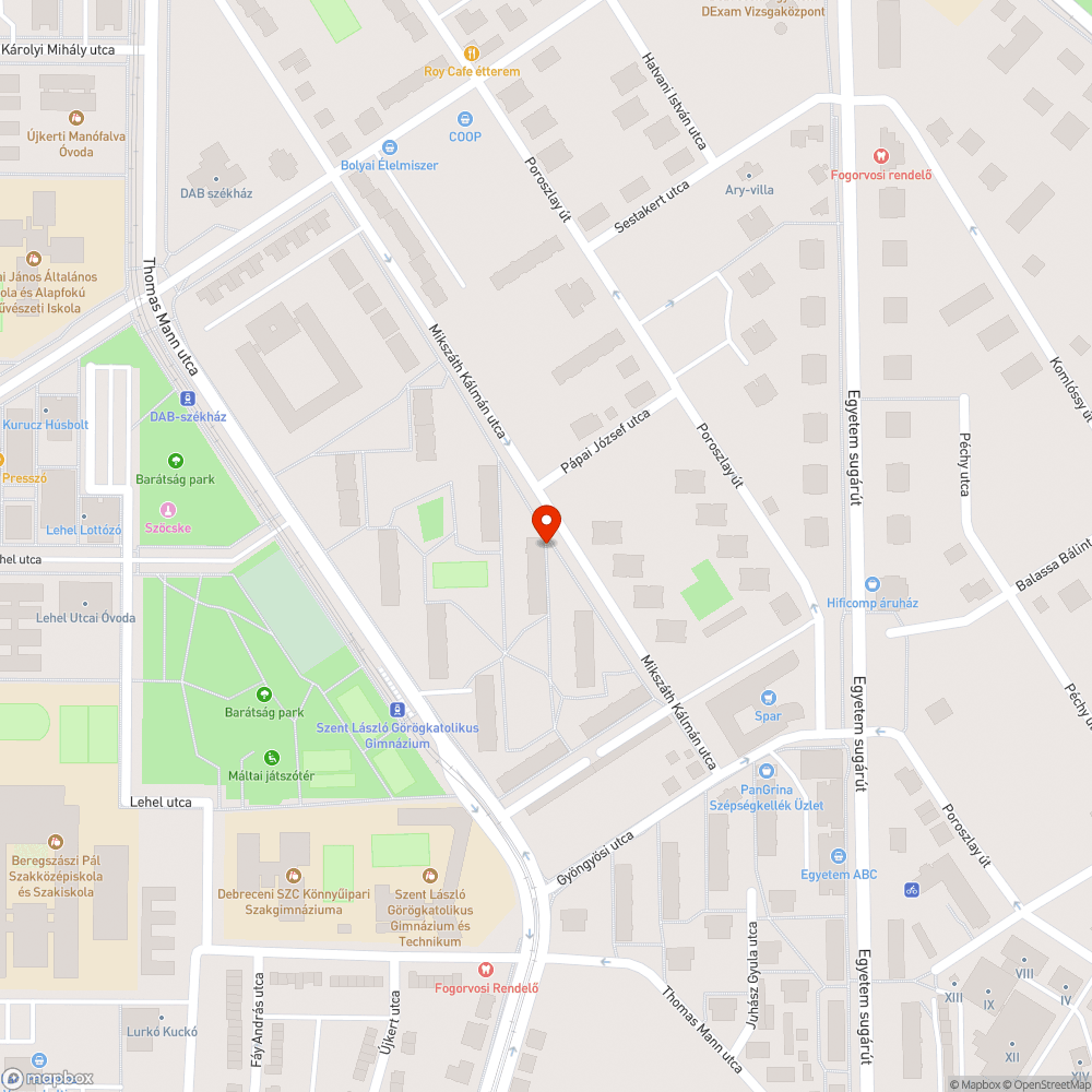 Csatornafedél bejelentés helye