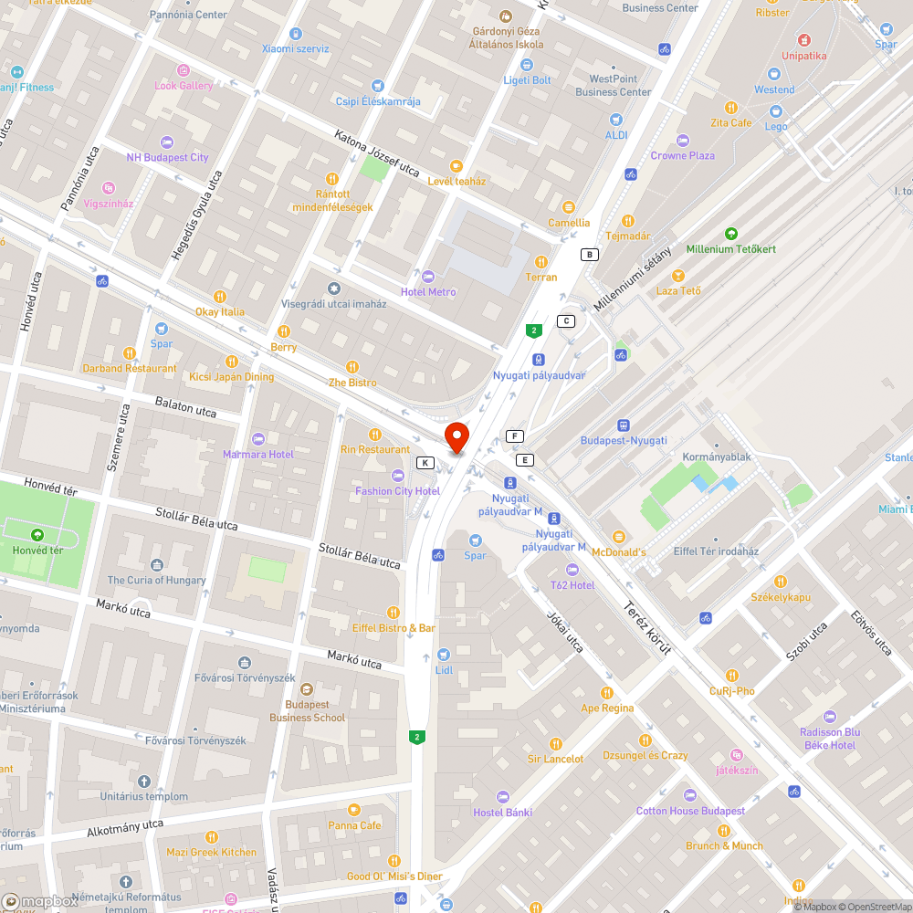 Rozsdás, firkás bejelentés helye