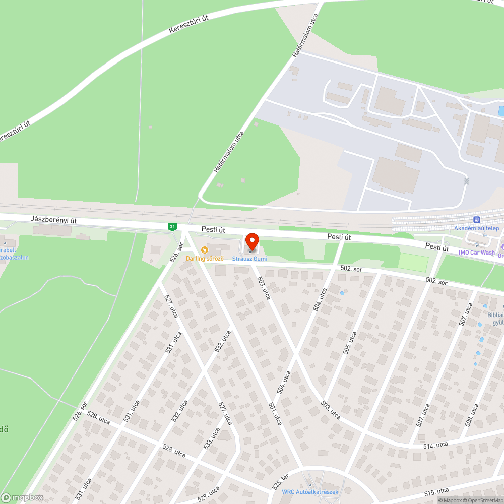 Autógumi bejelentés helye