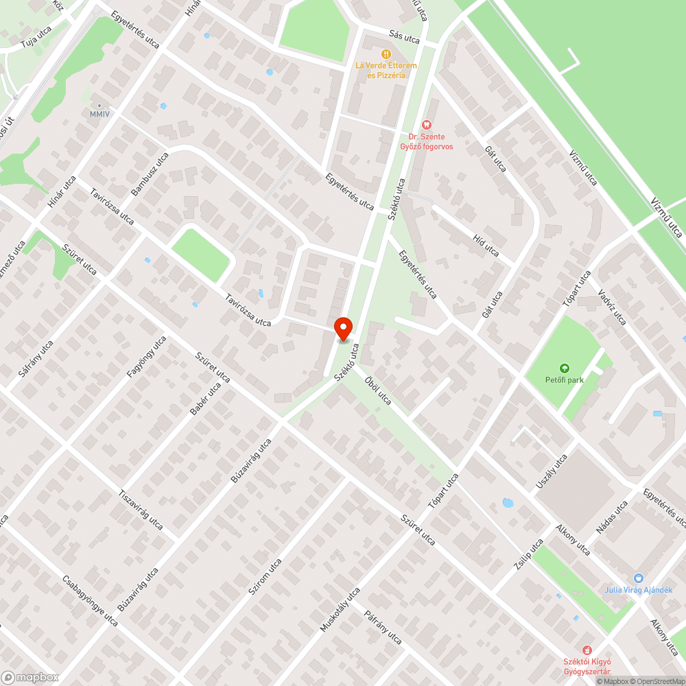 Beomlott akna a Széktó utcában bejelentés helye