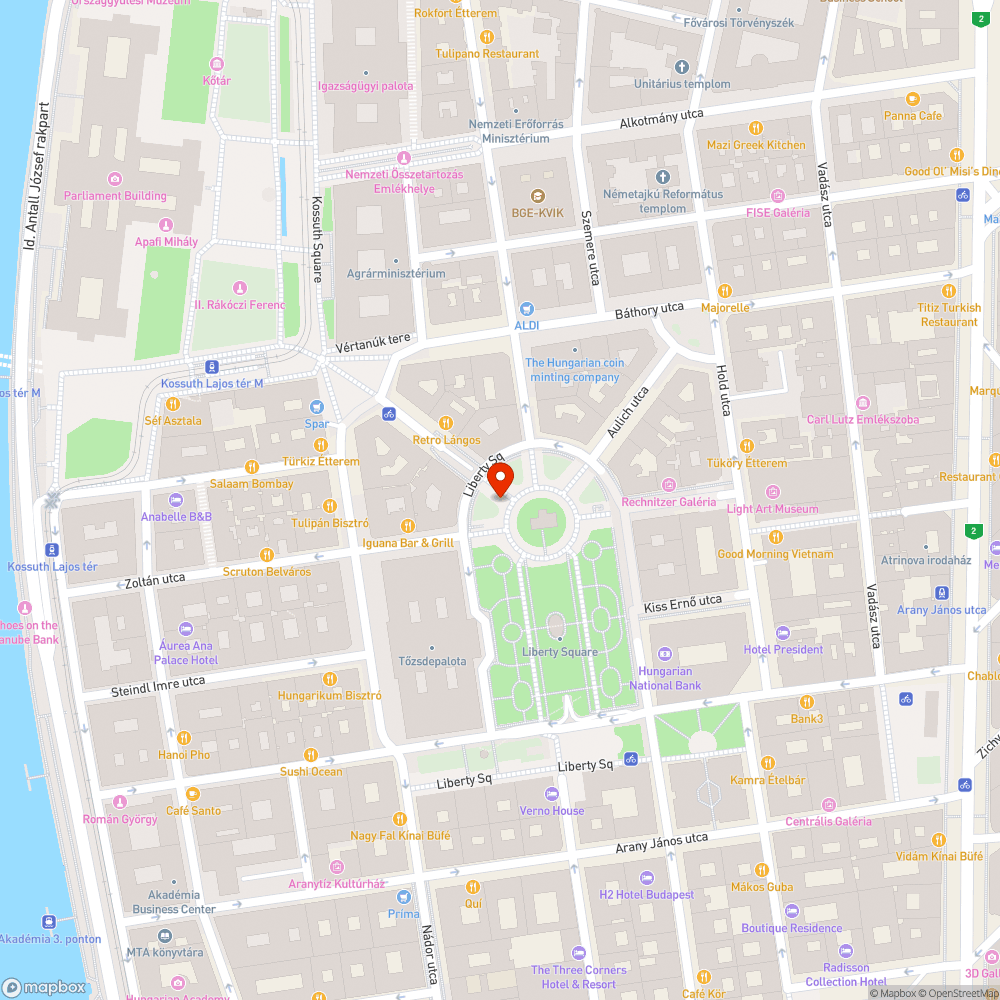 Burkolat a Szabadság téren bejelentés helye