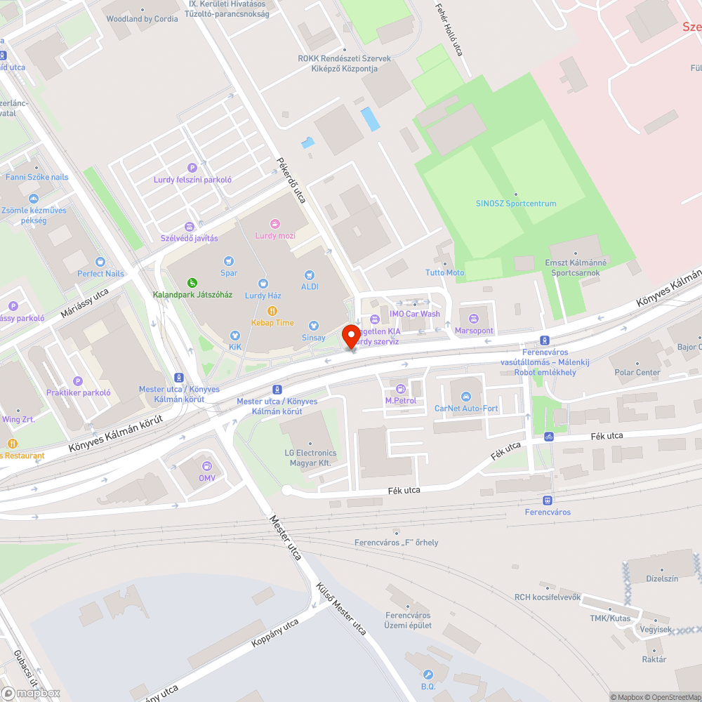 Kidöntött poller bejelentés helye