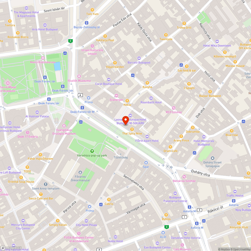 Károly körút bejelentés helye