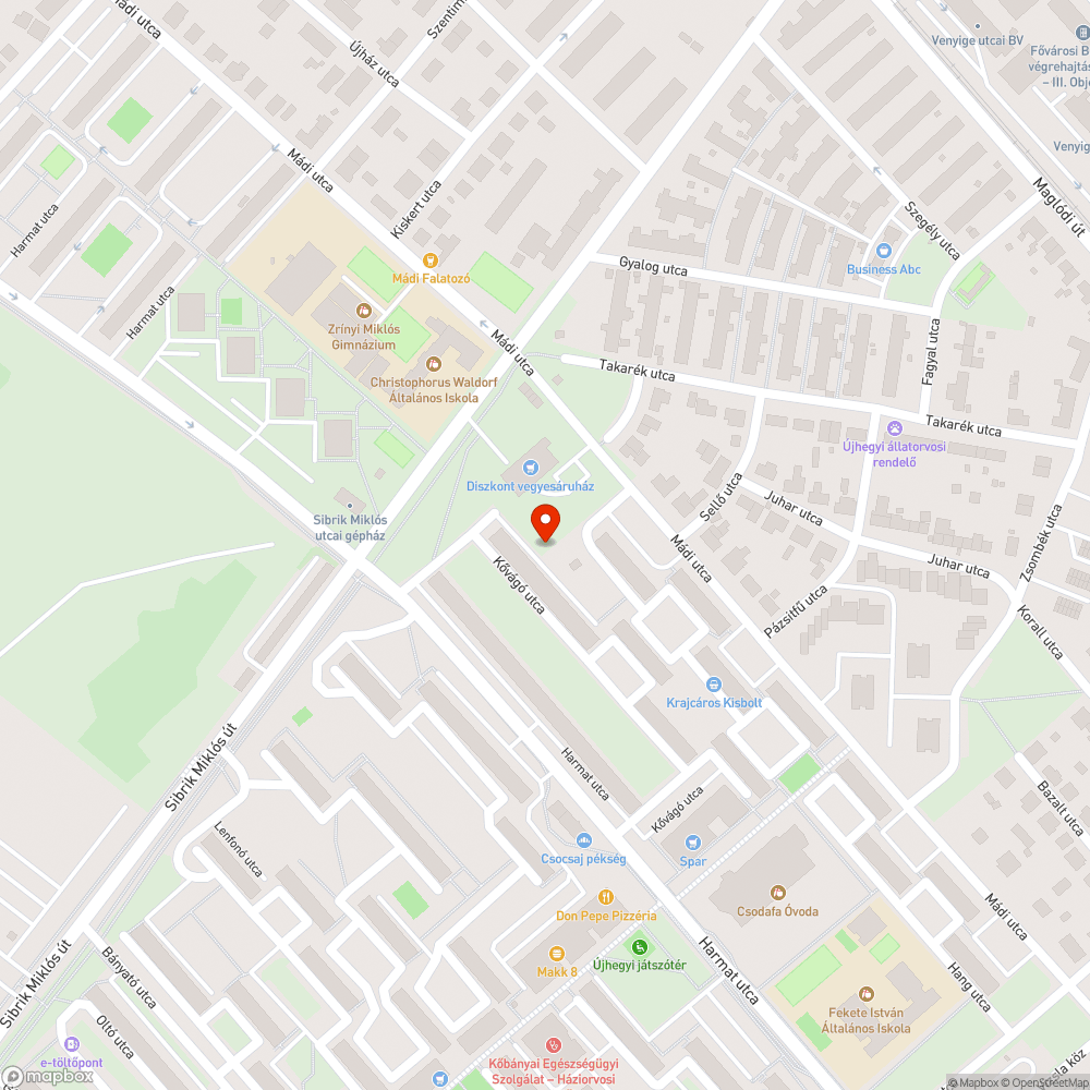 Zöldhulladék bejelentés helye