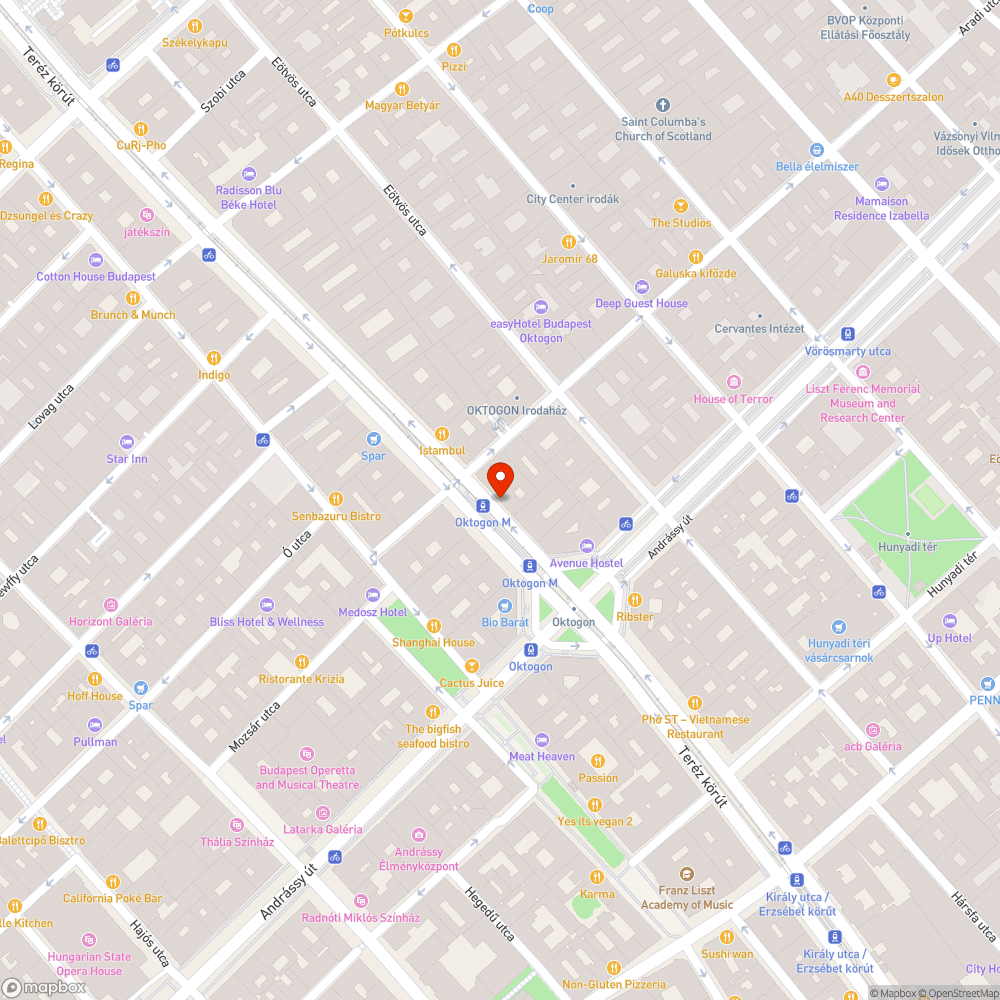 Oktogon bejelentés helye