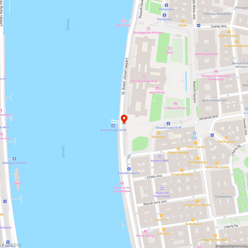 Graffiti a rakparton bejelentés helye