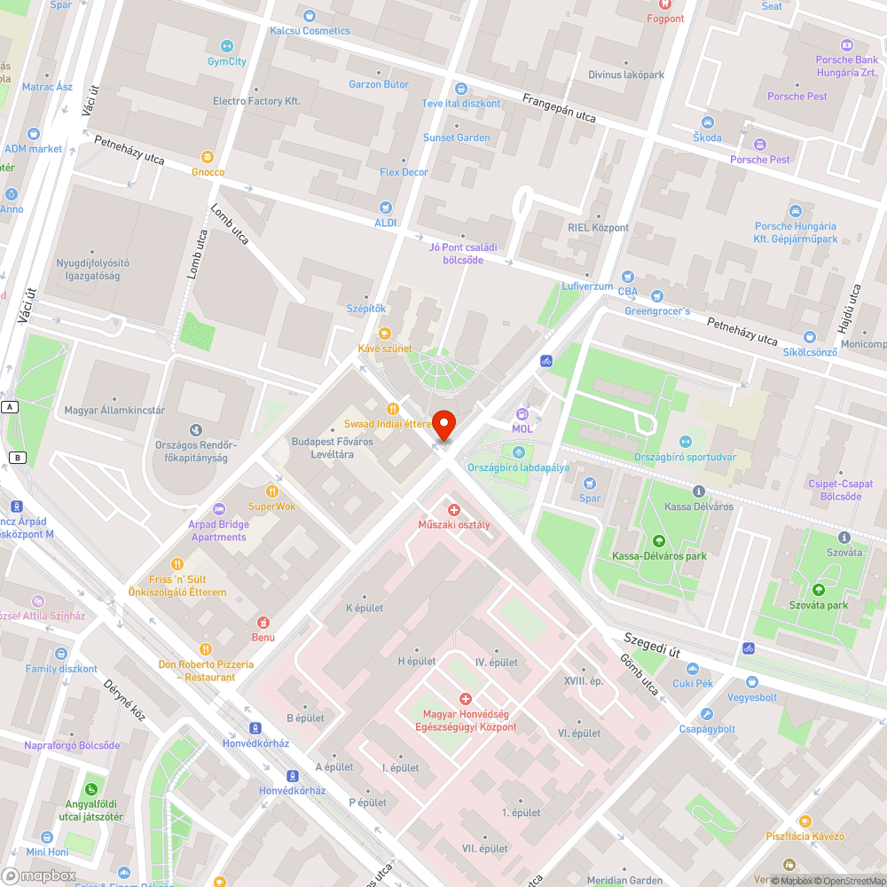 Elhanyagolt terület bejelentés helye