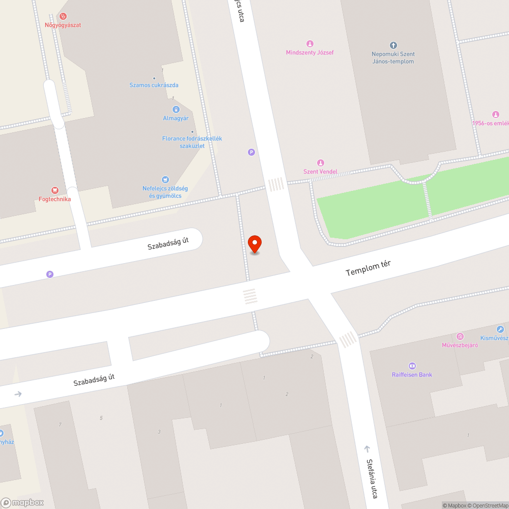 kátyúk a templomnál bejelentés helye