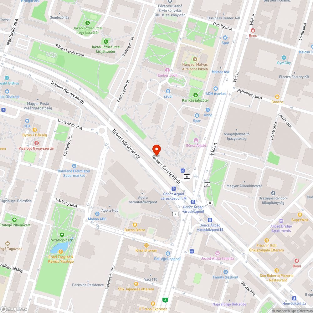 Matrica bejelentés helye