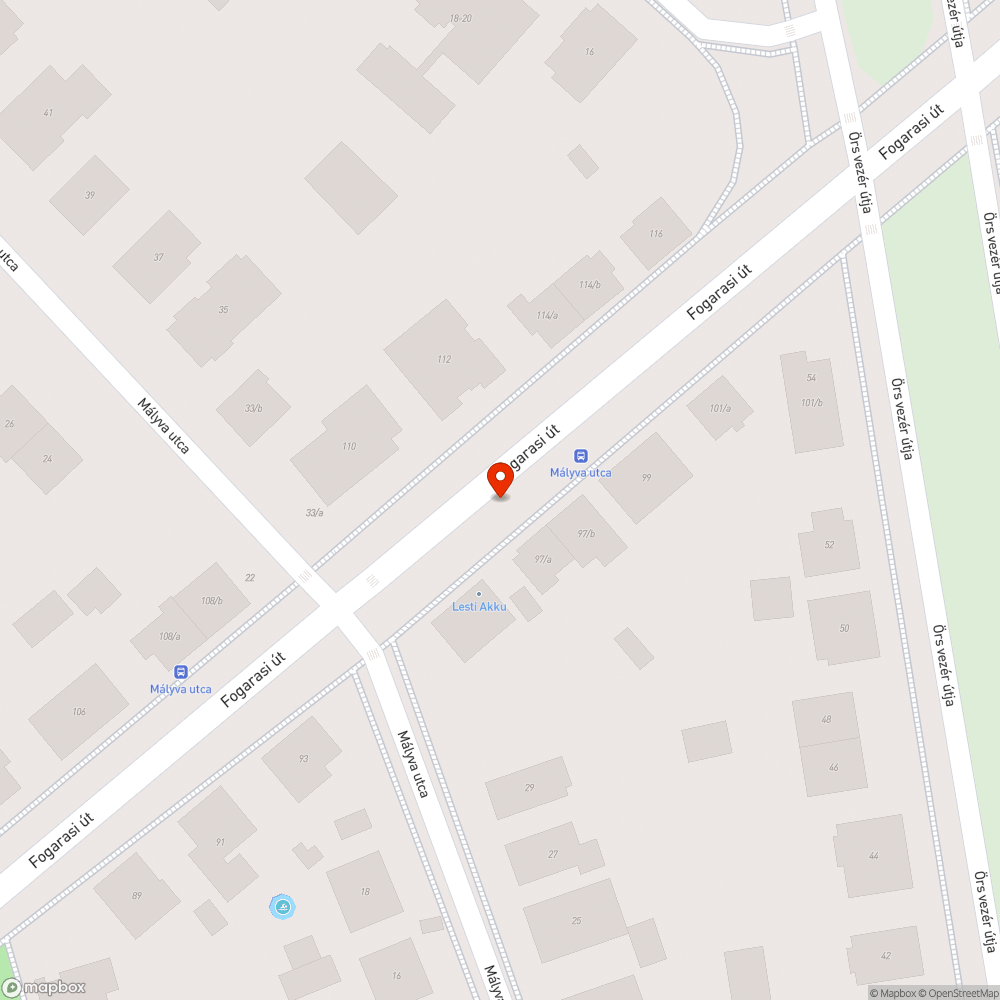 Megsüllyedt víznyelő bejelentés helye