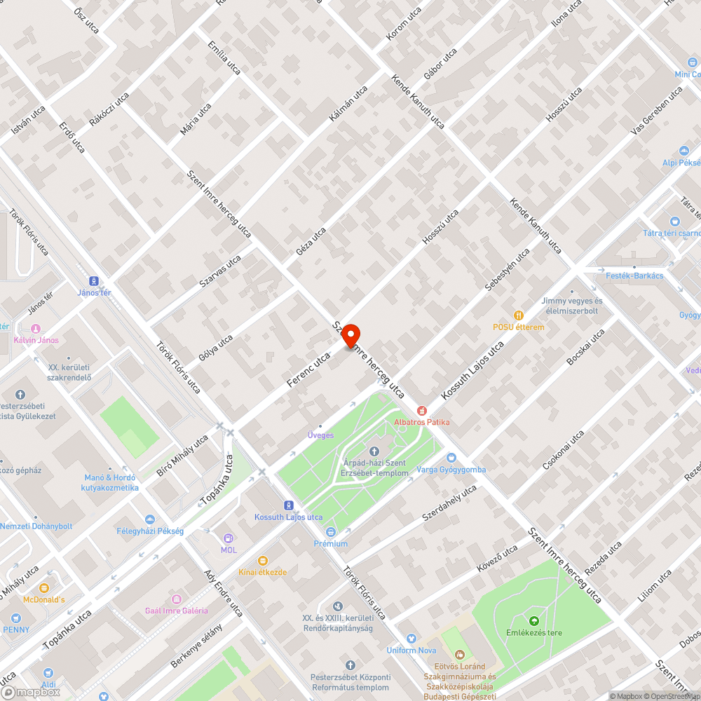 Elszáradt fák bejelentés helye