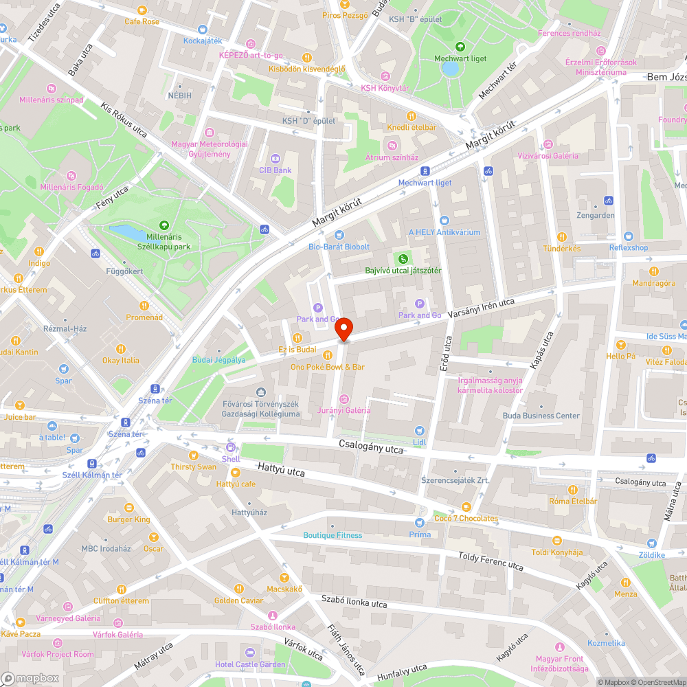 Óriási kátyú a kerékpársáv közepén bejelentés helye