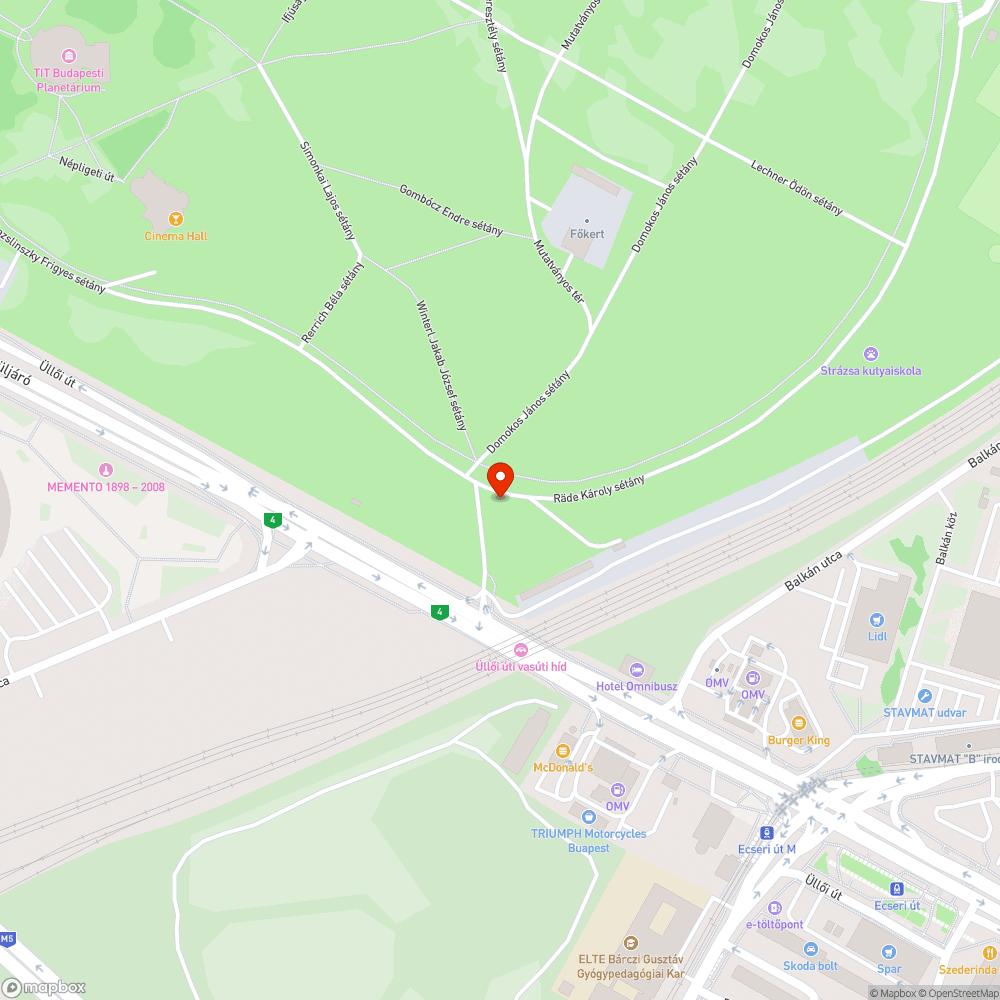 Szemetes Népliget bejelentés helye